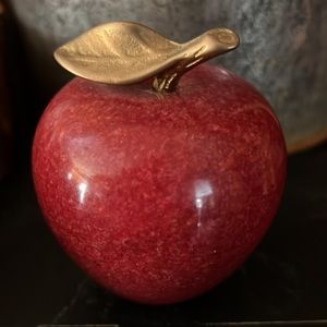 Red Apple Marble Paperweight